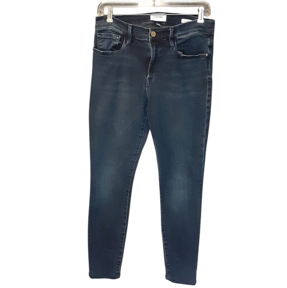Frame Blue Skinny Jeans with Stretch